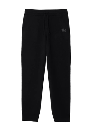 Burberry equestrian knight design wool track pants - Black