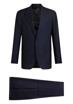 ETRO single-breasted checked suit - Blue