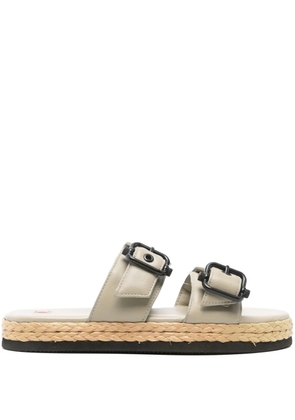 Hogl Elsa buckled espadrilles - Neutrals