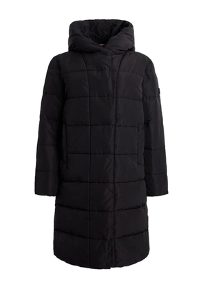 Bally rubber-logo puffer coat - Black