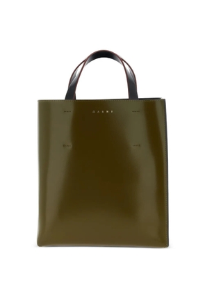 Marni small Museo logo-stamp tote bag - Green