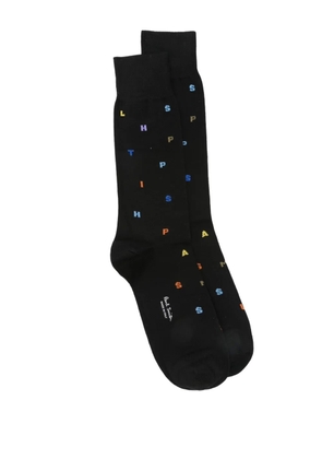 Paul Smith letter-print socks - Black