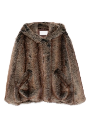 The Frankie Shop Emma hooded pocket jacket - Brown