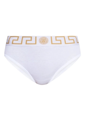 Versace Greca-waistband briefs - White