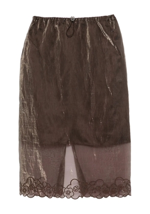 Cecilie Bahnsen bria skirt - Brown