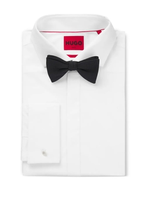 HUGO ribbed bow tie - Black