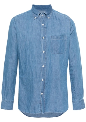Moorer Rolf chambray shirt - Blue