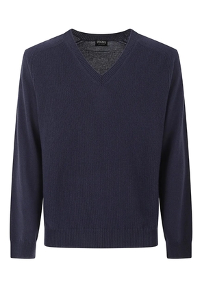 Zegna V-neck sweater - Blue
