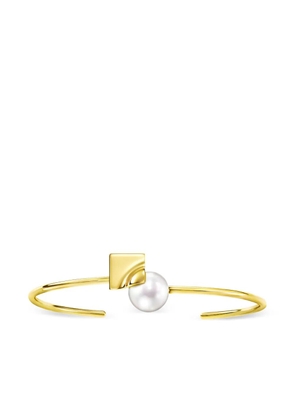TASAKI 18K yellow gold M/G Tasaki Square Leaf pearl bracelet