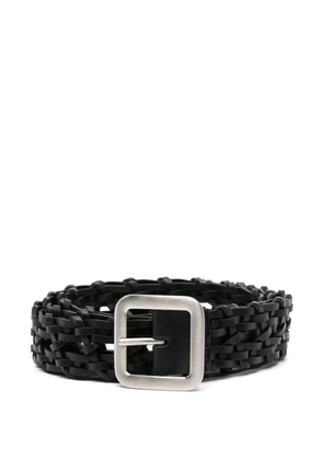 Jil Sander braided leather belt - Black