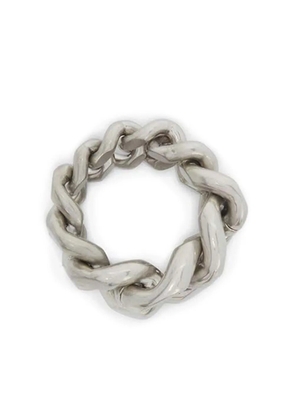 Jil Sander chain-link polished ring - Grey