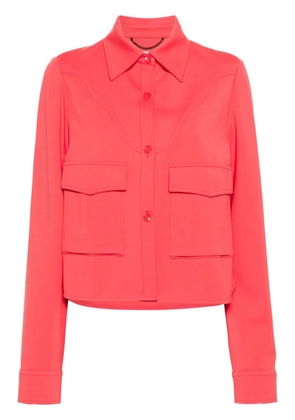 Dorothee Schumacher yoke-detail shirt jacket - Pink