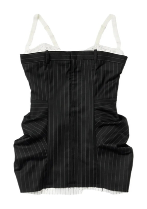 Dilara Findikoglu pinstripe mini dress - Black