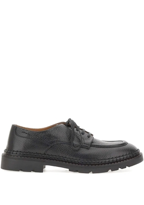 Alexander Hotto Hand-stitched Leather Lace-Up Shoes - Black