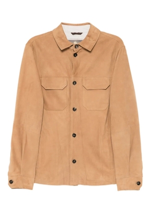 N.Peal Bridgehampton suede jacket - Brown