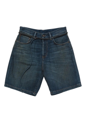 Acne Studios cotton denim shorts - Blue