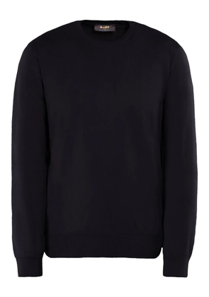 Moorer ORVIETO-SI5 cotton crew neck sweater - Blue