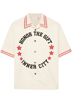 Honor The Gift Tradition logo-embroidered shirt - Neutrals