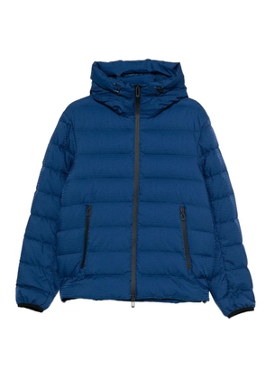 Emporio Armani quilted hooded jacket - Blue