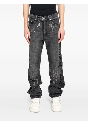 Who Decides War stud-embellished jeans - Black