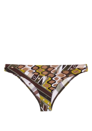 PUCCI Vivara-print bikini bottoms - Green