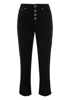 DONDUP Koons button-fly cropped trousers - Black