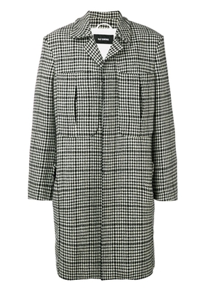 Raf Simons houndstooth coat - Black