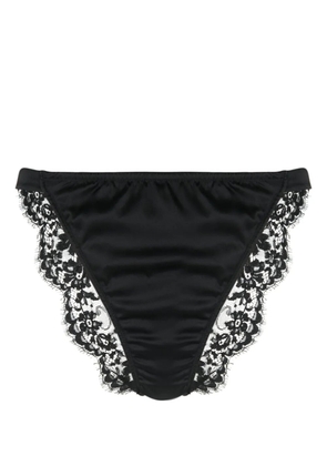 Dolce & Gabbana floral-lace panelled briefs - Black