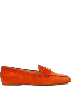 Lauren Ralph Lauren Averi III logo-plaque suede loafers - Orange