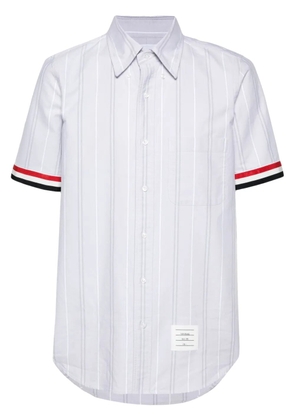 Thom Browne RWB-edge striped shirt - Grey