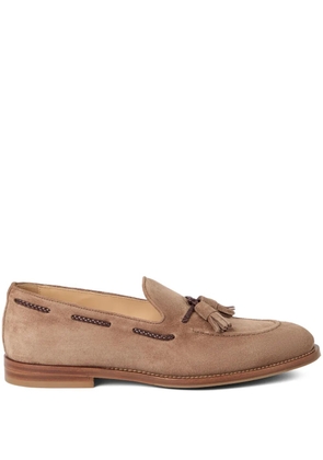Brunello Cucinelli suede loafers - Brown