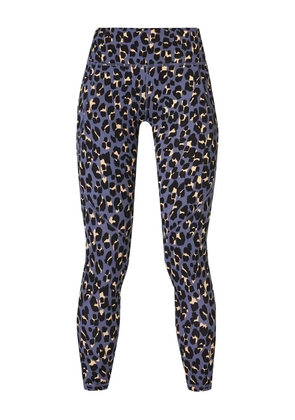 Sweaty Betty Power 7/8 leopard-print leggings - Blue