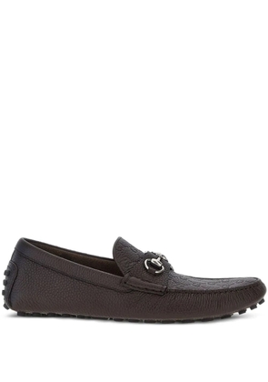 Gucci horsebit leather loafers - Brown
