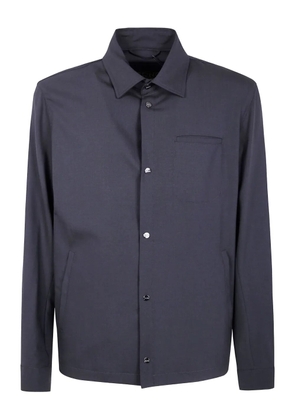 Herno button-fastening patch-pocket shirt jacket - Grey