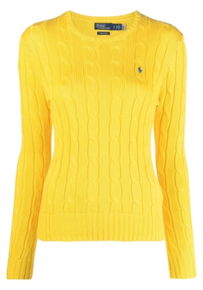 Polo Ralph Lauren Polo Pony cable-knit jumper - Yellow