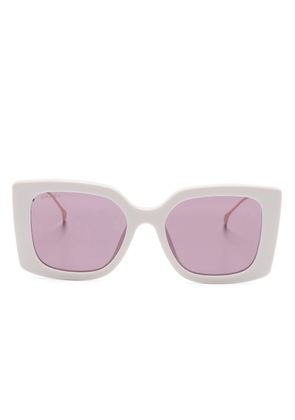 Gucci Eyewear Double G oversize-frame sunglasses - Pink
