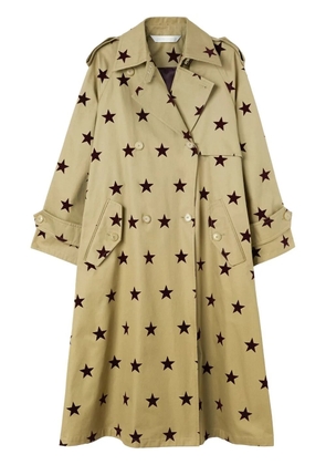 Palm Angels We Are Stars trench coat - Brown