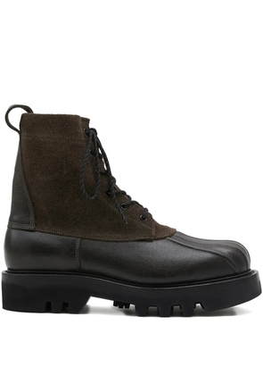 Paracia B-Type 02 lace-up leather suede boots - Brown