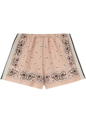 Palm Angels paisley-print track shorts - Pink