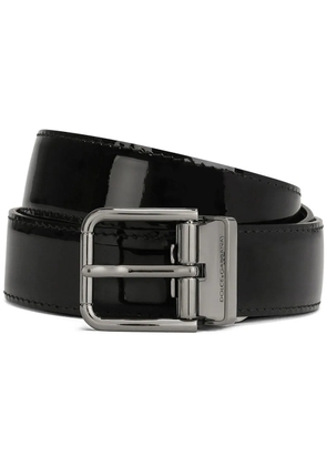 Dolce & Gabbana buckled leather belt - Black