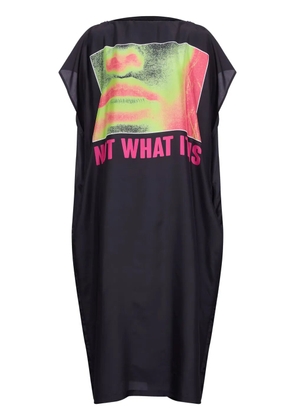 MM6 Maison Margiela silk T-shirt maxi dress - Black