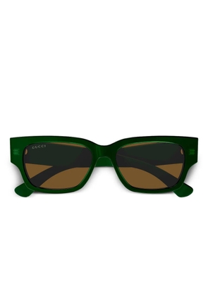 Gucci Eyewear rectangle-frame sunglasses - Green