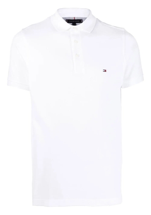 Tommy Hilfiger embroidered-logo polo shirt - White
