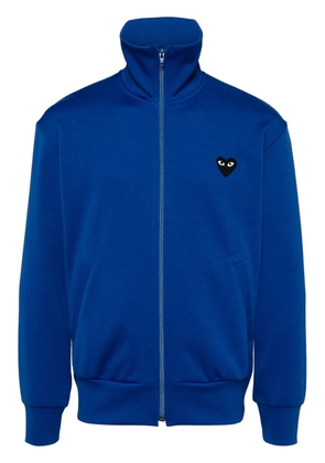 Comme Des Garçons Play heart-print jersey track jacket - Blue