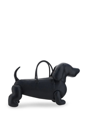 Thom Browne Hector pebbled leather tote bag - Black