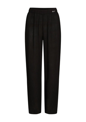 Karl Lagerfeld plissé beach trousers - Black