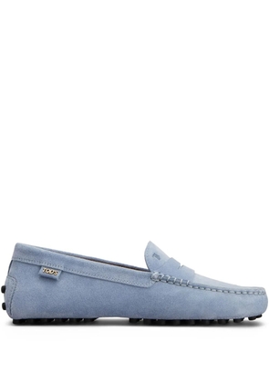 Tod's leather loafers - Blue