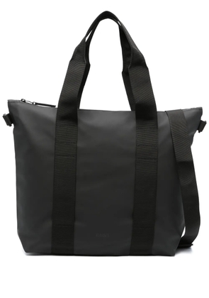 Rains Mini faux-leather tote bag - Black