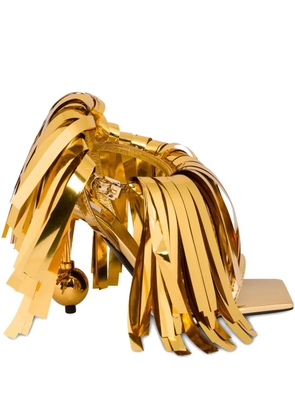 Moschino fringe-detail sandals - Gold