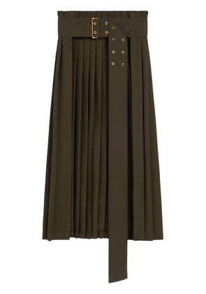 AMI Paris pleated skirt - Green